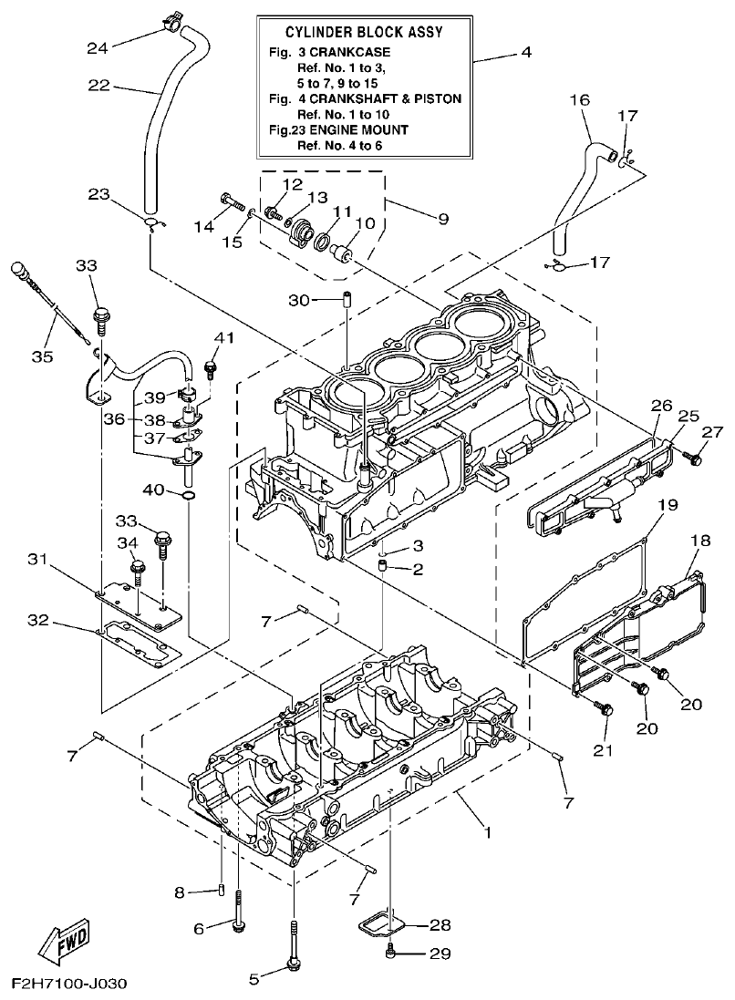 Yamaha VX18002011(2) CRANKCASE parts diagram